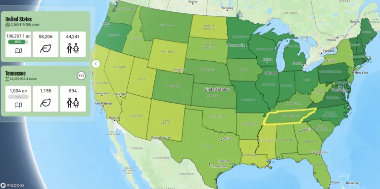 Map of homegrown National Park