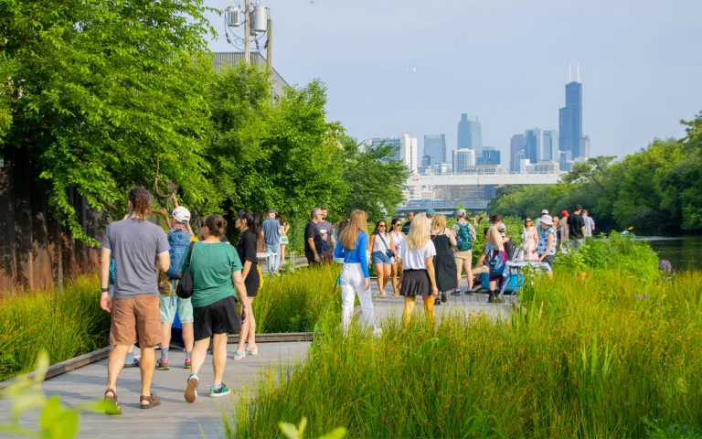 Strolling in the Wild Mile. | Photo courtesy of Sage Rossman @ Urban Rivers