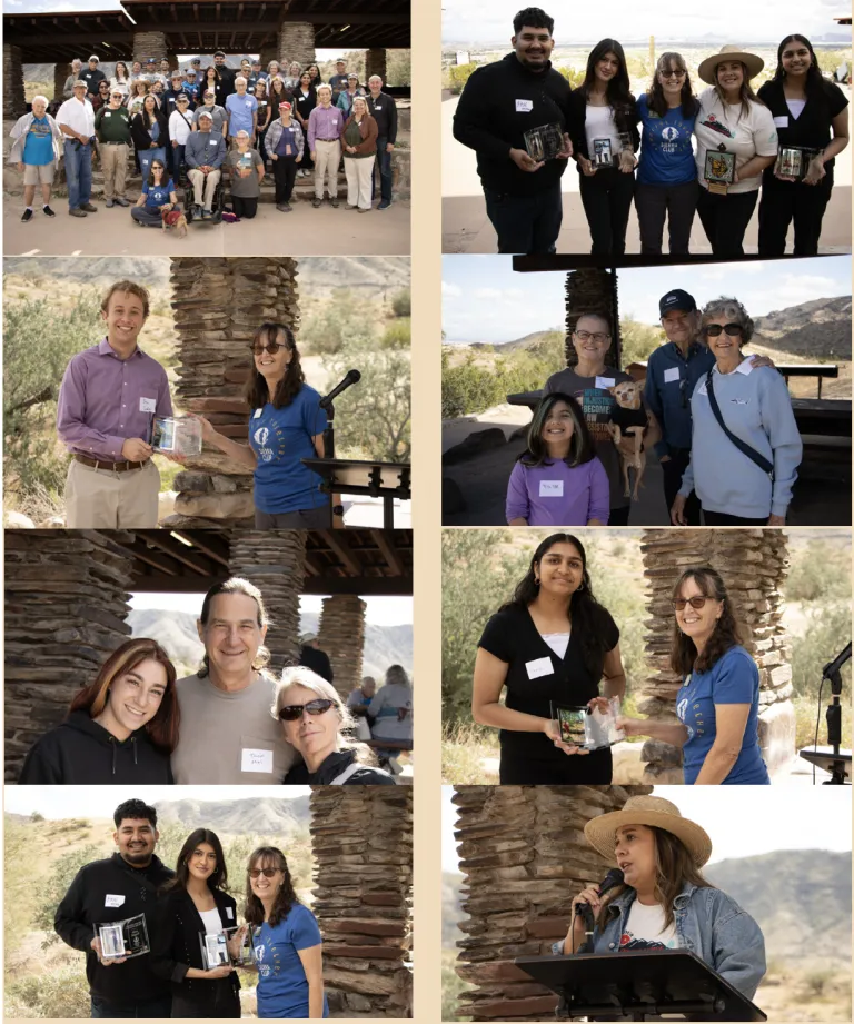 collage of photos from the volunteer recognition picnic 