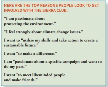 Reasons for volunteering