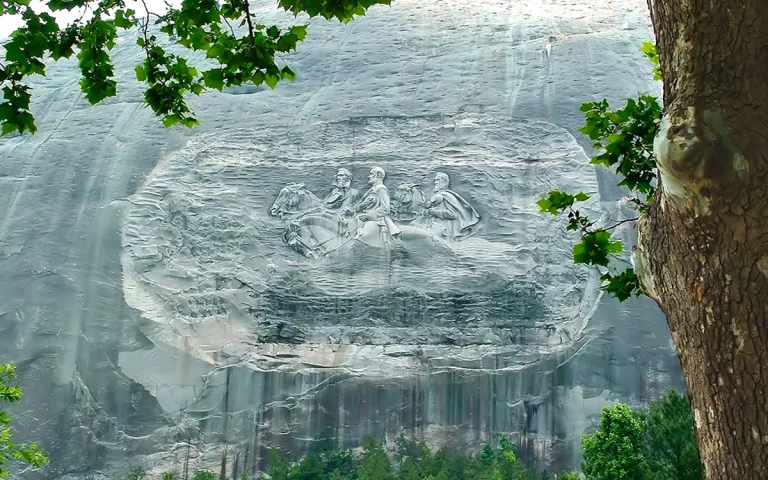 Stone Mountain Georgia civil war carving.