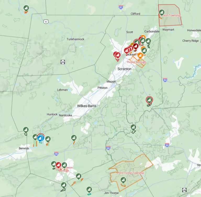data center map northeast pa june 2026