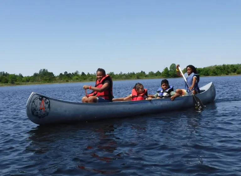 ICO kids canoeing