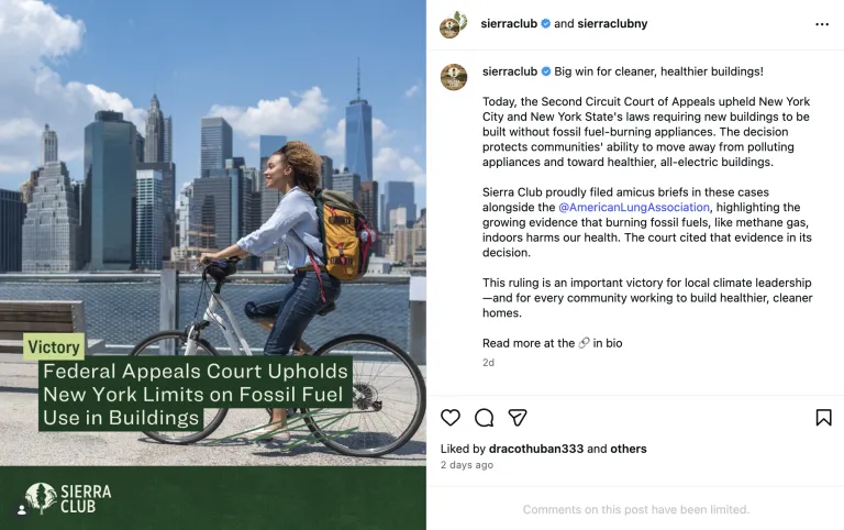 Court upholds NY on limits on fossil fuel use in buildings