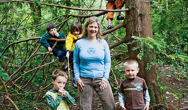 rin Kenny, director of Cedarsong Nature School, Vashon Island, Washington