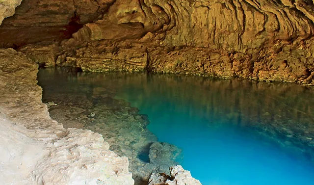 The 140-foot-deep Cave Spring is one of 65 subterranean water sources that keep the Current River navigable almost year-round.