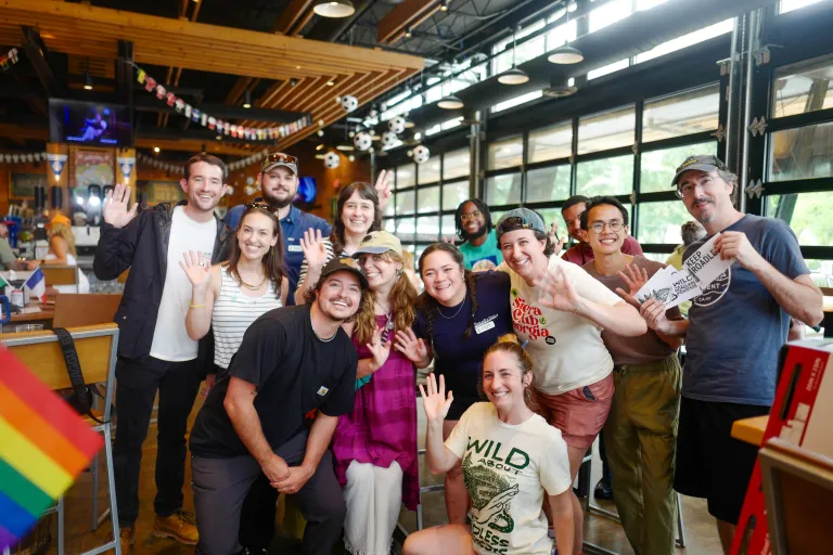 Activists pose for a photo at Sierra Club Georgia Chapter's recent Roadless Rule event