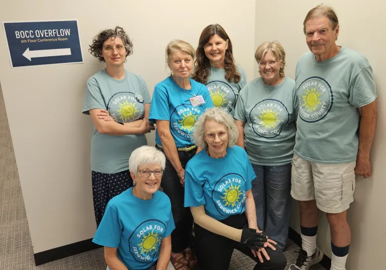 volunteers at Aug 5 Sedgwick County hearing