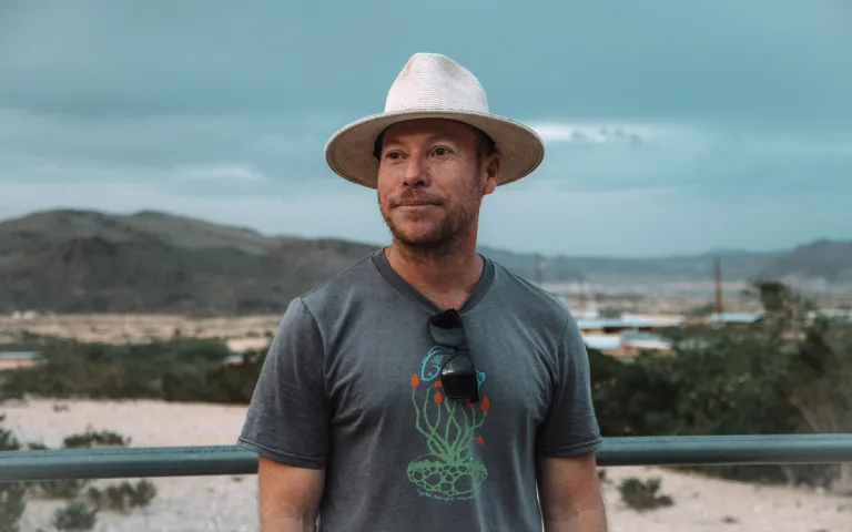 Billy Miller, a rafting guide of over 20 years, in Terlingua, Texas.