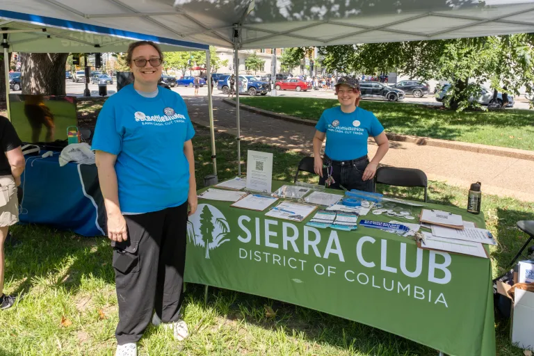 Sierra Club DC volunteers at the DC State Fair, 2026.