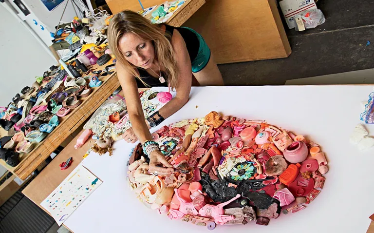 Pam Longobardi works on Sierra's cover