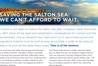 Salton Sea Factsheet