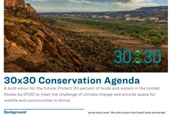 30x30 Conservation Blueprint