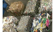 bundles of material for recycling