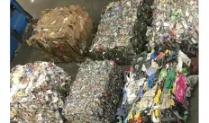 bundles of material for recycling