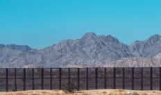 Photo of the Border wall in AZ/Mexico