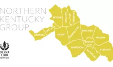 Thin black text in the upper right corner reading Nothern Kentucky Group with a yellow map of the counties that make up the group territory 