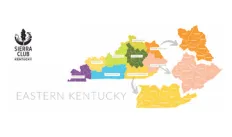 Map showing the counties that encompass the potential future groups in Eastern Kentucky