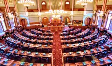 House of Representatives chamber. Topeka, Kansas