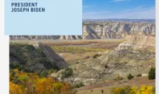 Proposal cover for Maah Daah Hey National Monument submitted to president Joseph Biden