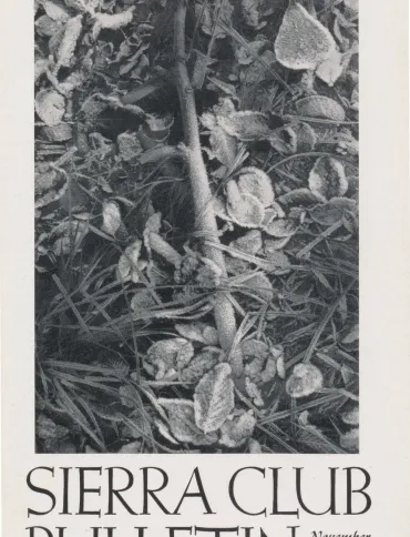 Sierra Club Bulletin November 1956