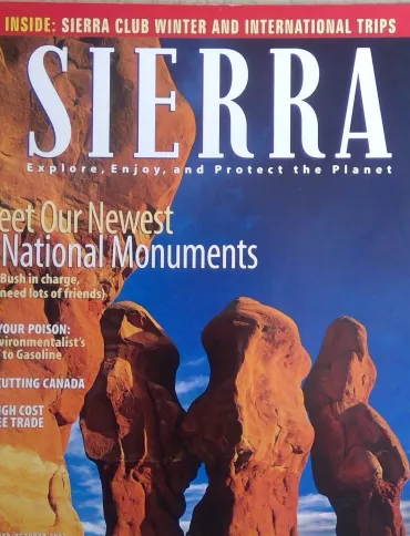 Sierra magazine cover September/October 2001