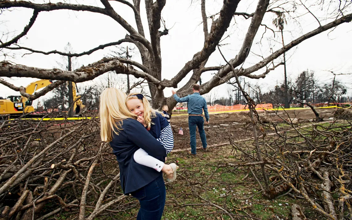 The home of Brad and Brandy Sherwood and their children burned down in October 2017.