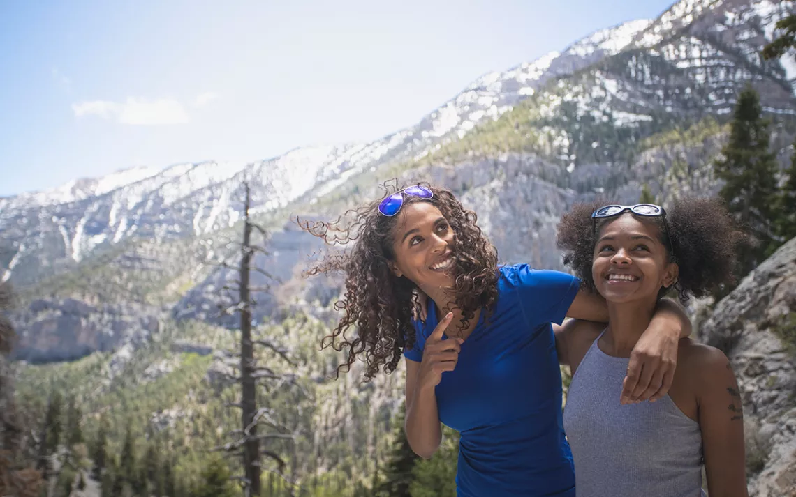 Black families outdoors