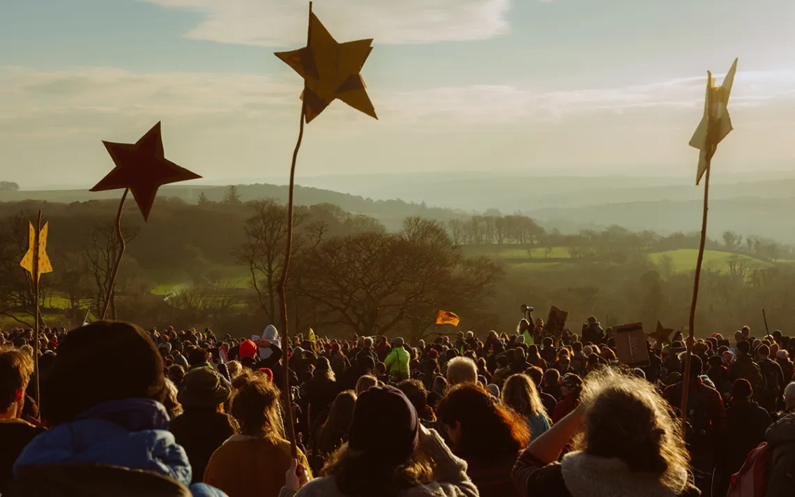 Dartmoor protest