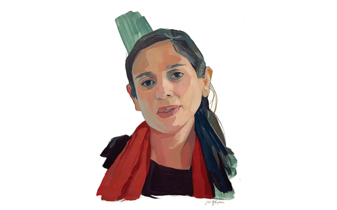 Illustrated portrait of Ariana Gonzalez