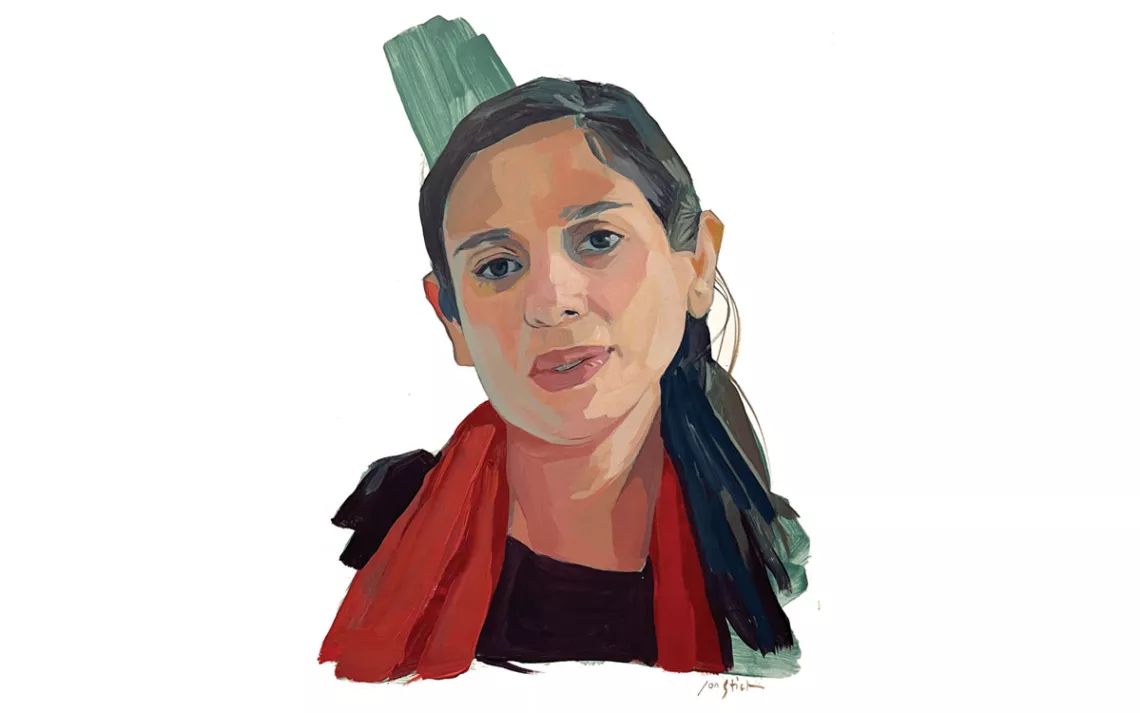 Illustrated portrait of Ariana Gonzalez