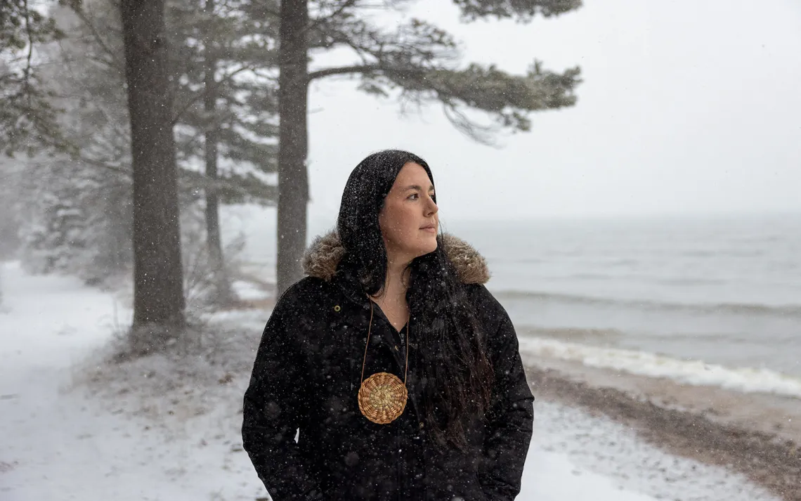 Whitney Gravelle, president of the Bay Mills Indian Community
