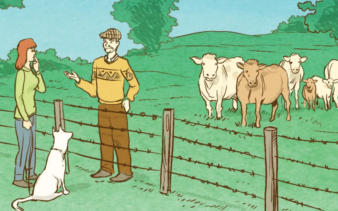 How to Escape a Cattle Stampede