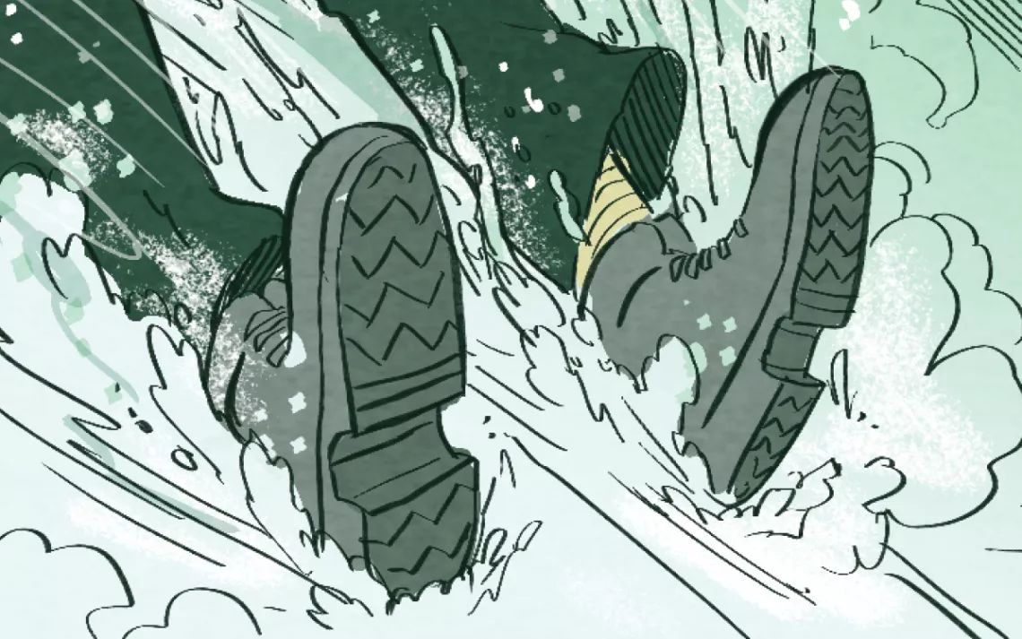 Plummeting Down a Mountain