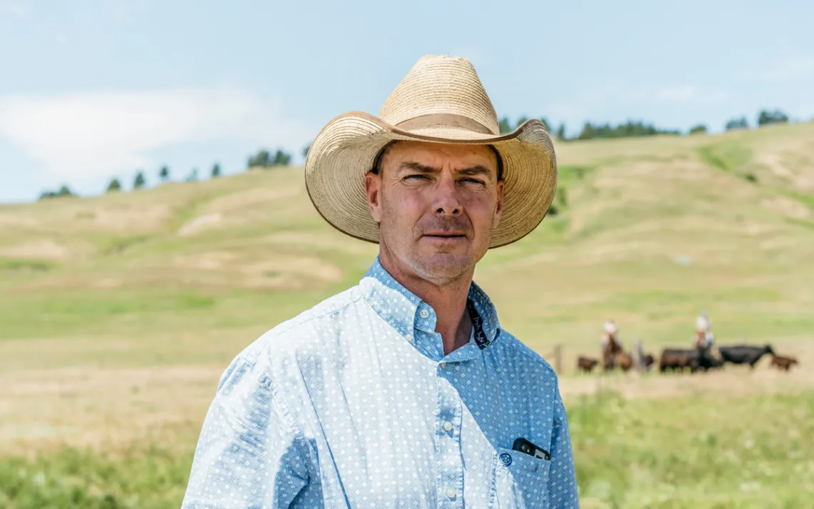 Lance Johnson's decision to cooperate with the reserve has not made him popular with his neighbors. "If that's what floats their boat, I'm fine with that."