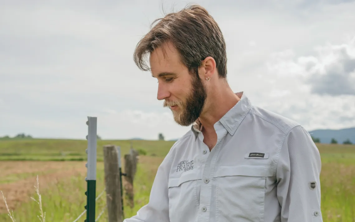Wildlife restoration manager Daniel Kinka says, "We don't want to put ranchers out of business."