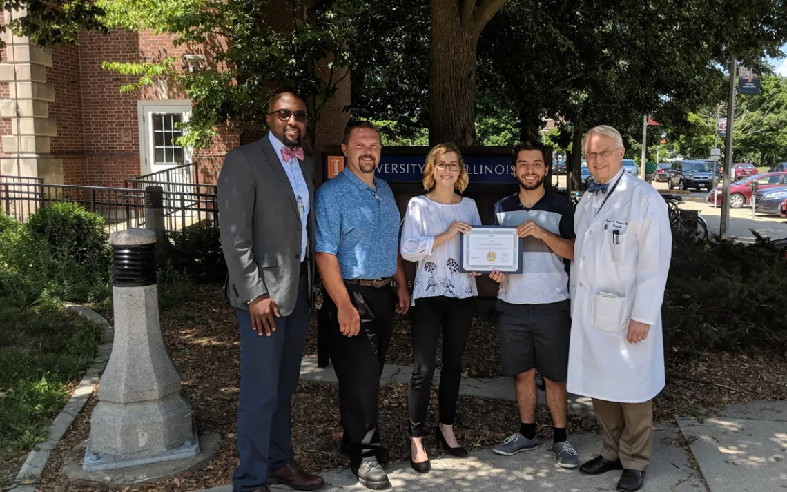 At the University of Illinois at Urbana-Champaign, the McKinley Health Center became a gold-certified Green Office.