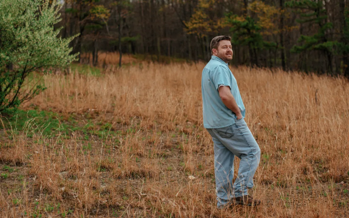 Mark Long, a member of the East Run Hellbenders Society