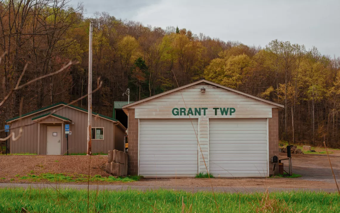 The Township municipal building in Grant Township