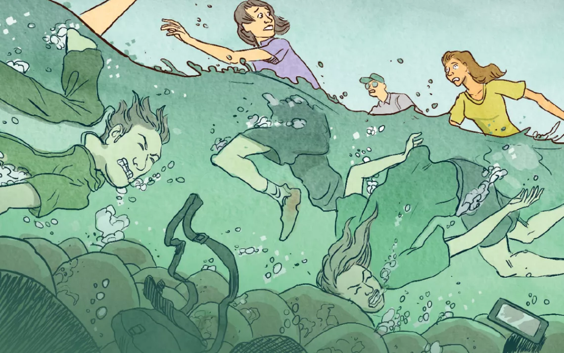 A trip to the beach takes an unexpected turn in Hawai'i