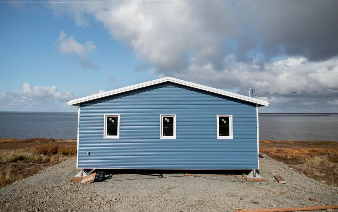 One of the new homes in Mertarvik.