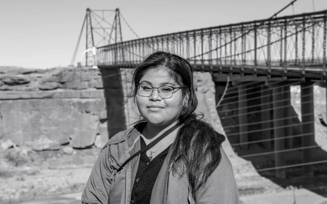 College student and environmental activist Lisa Semallie-Robbins