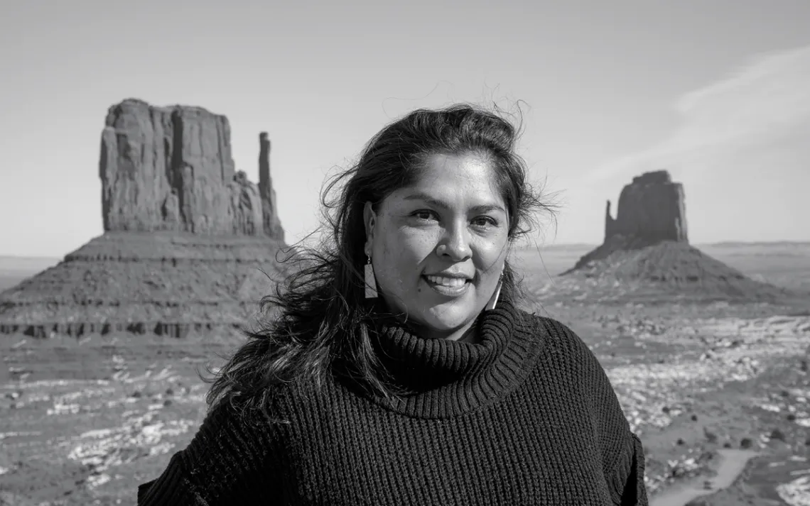 Navajo activist Davina Smith spearheaded a campaign in San Juan County, Utah, to prevent the dilution of Native American political power.