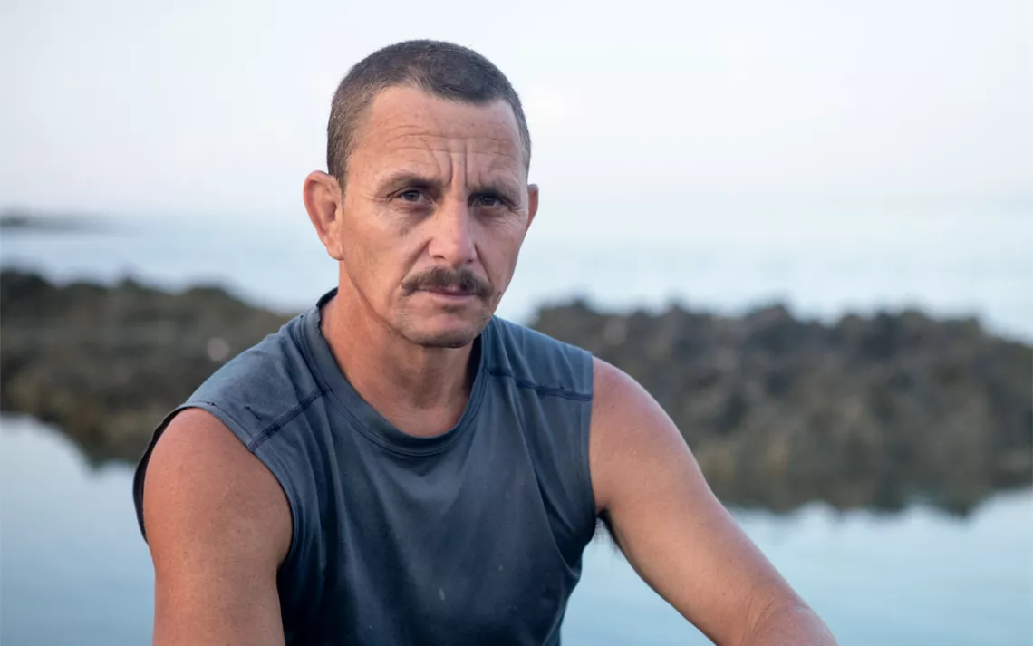 Reinaldo "Nene" Borrego Hernández, at home in Cuba