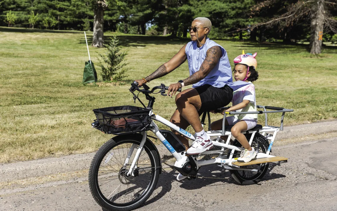 Participants in the Juneteenth Blackout ride