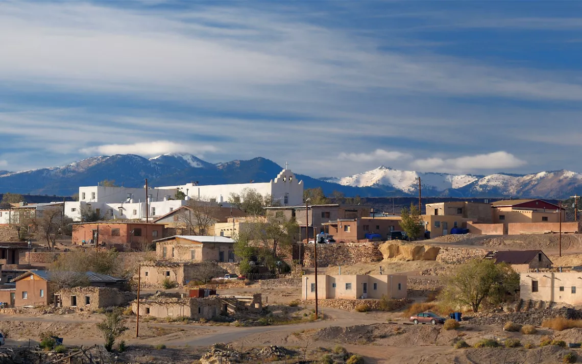 Laguna Pueblo, where Haaland grew up. 