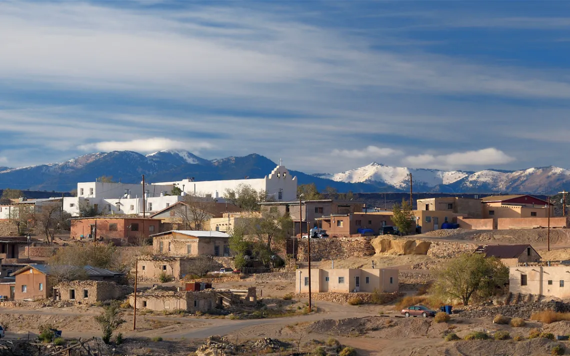 Laguna Pueblo, where Haaland grew up. 
