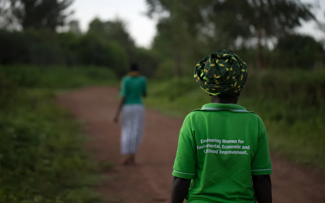 A member of the Osukuru United Women Network