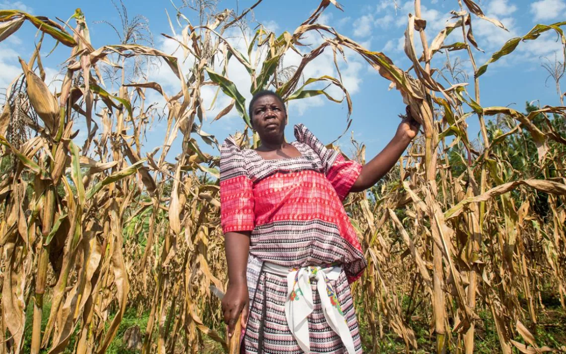 Constance Okollet leads climate change education campaigns via the Osukuru United Women Network in Uganda.