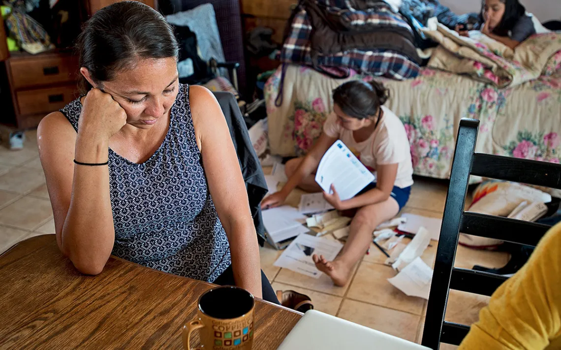 Nicole Horseherder and her daughters, Jessica and Mikayla, spend much of their time engaged in anti-coal activism.